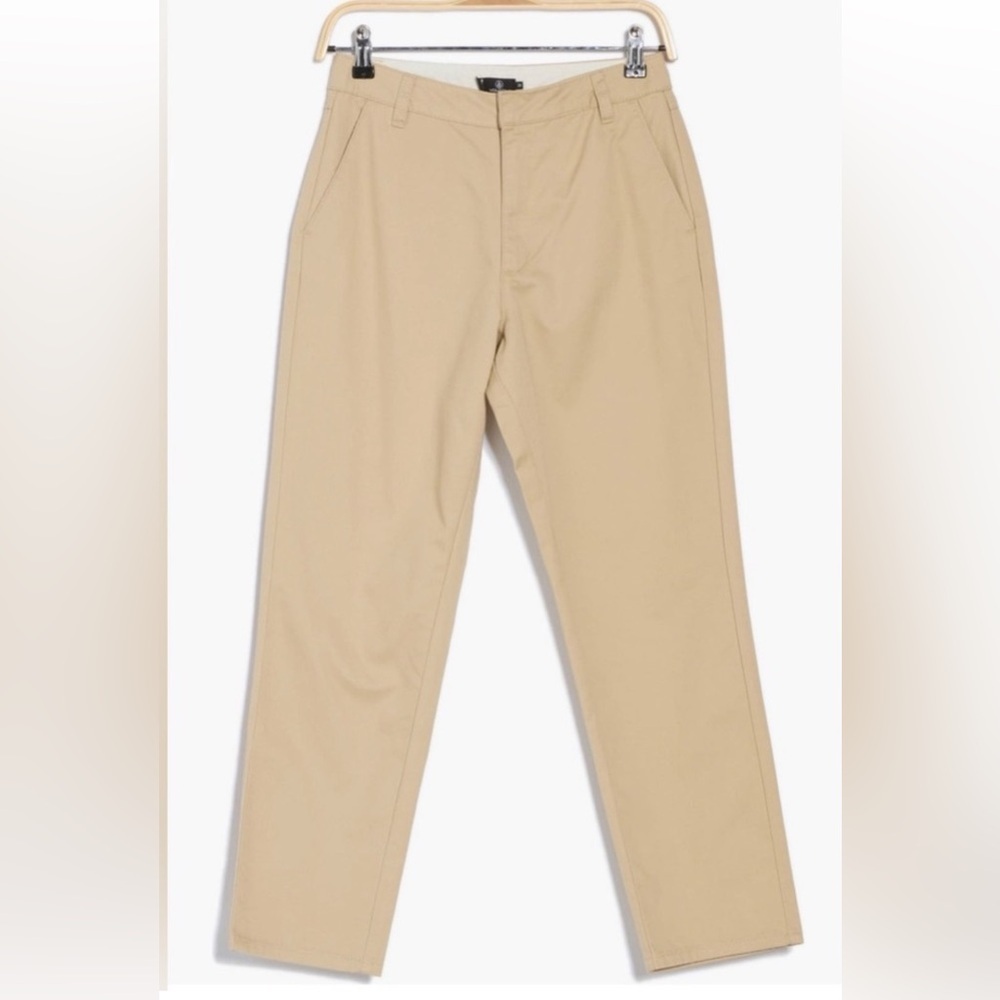 Volcom Women’s So Chickie Khaki Tan High Waist Chino Pants - Sz 29, NWT